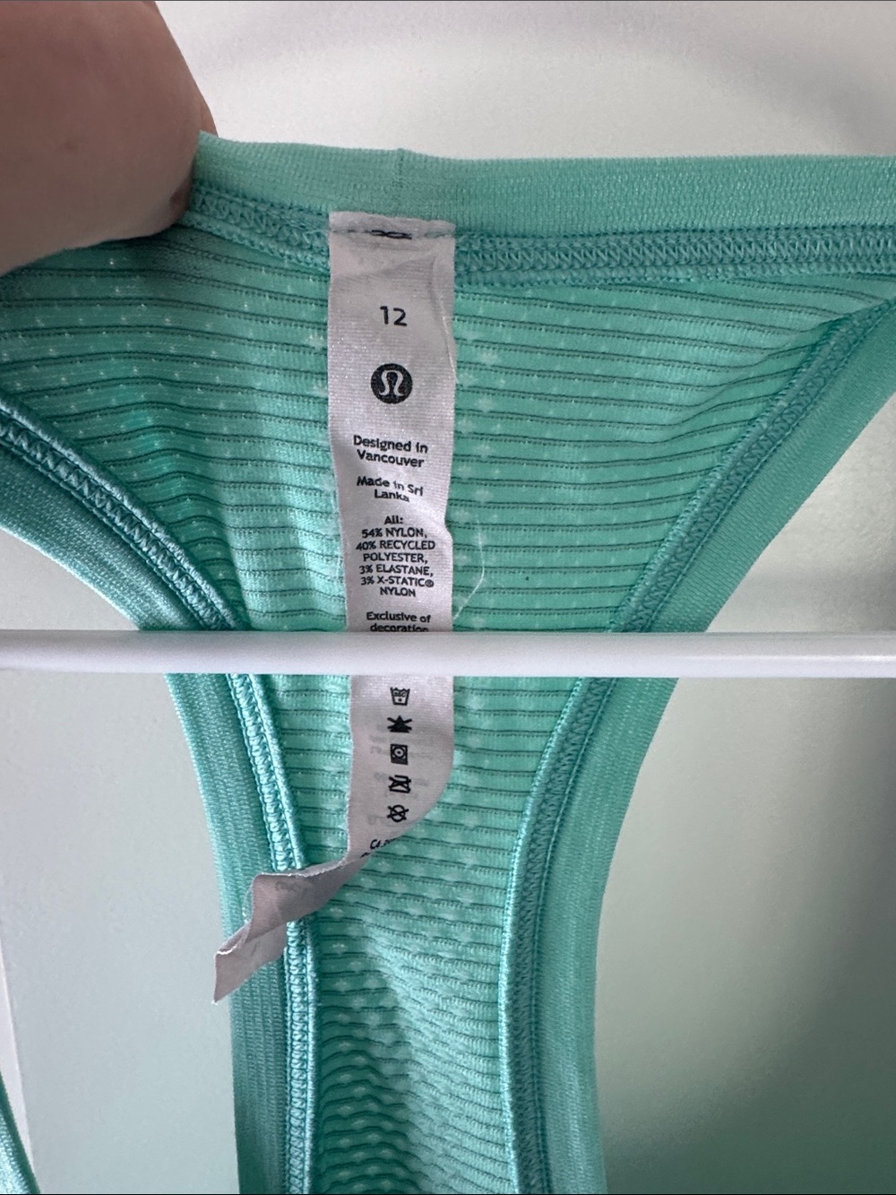 lululemon athletica Mint Green Racerback Tank / W22 - Picture 3 of 5
